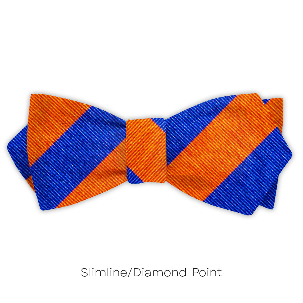 Collegiate Blue and Orange - bow ties
