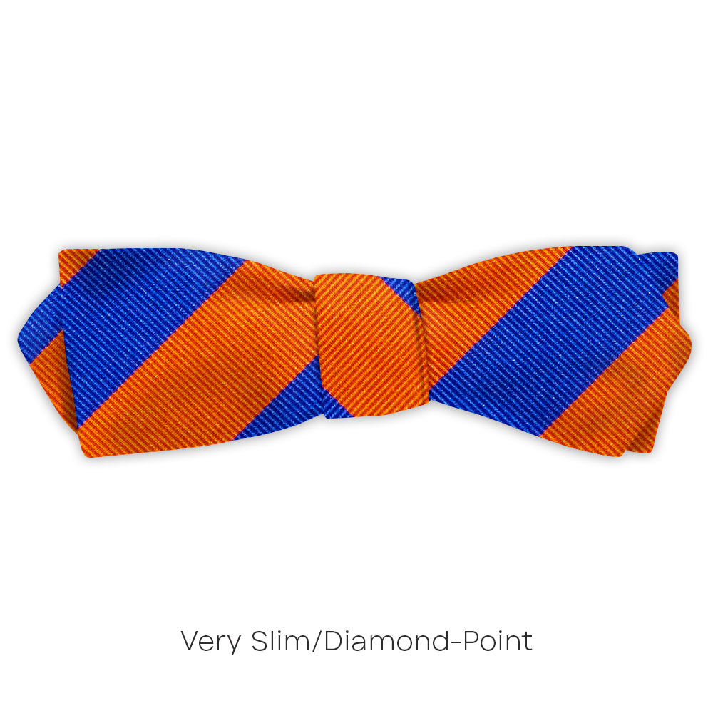 Collegiate Blue and Orange - bow ties