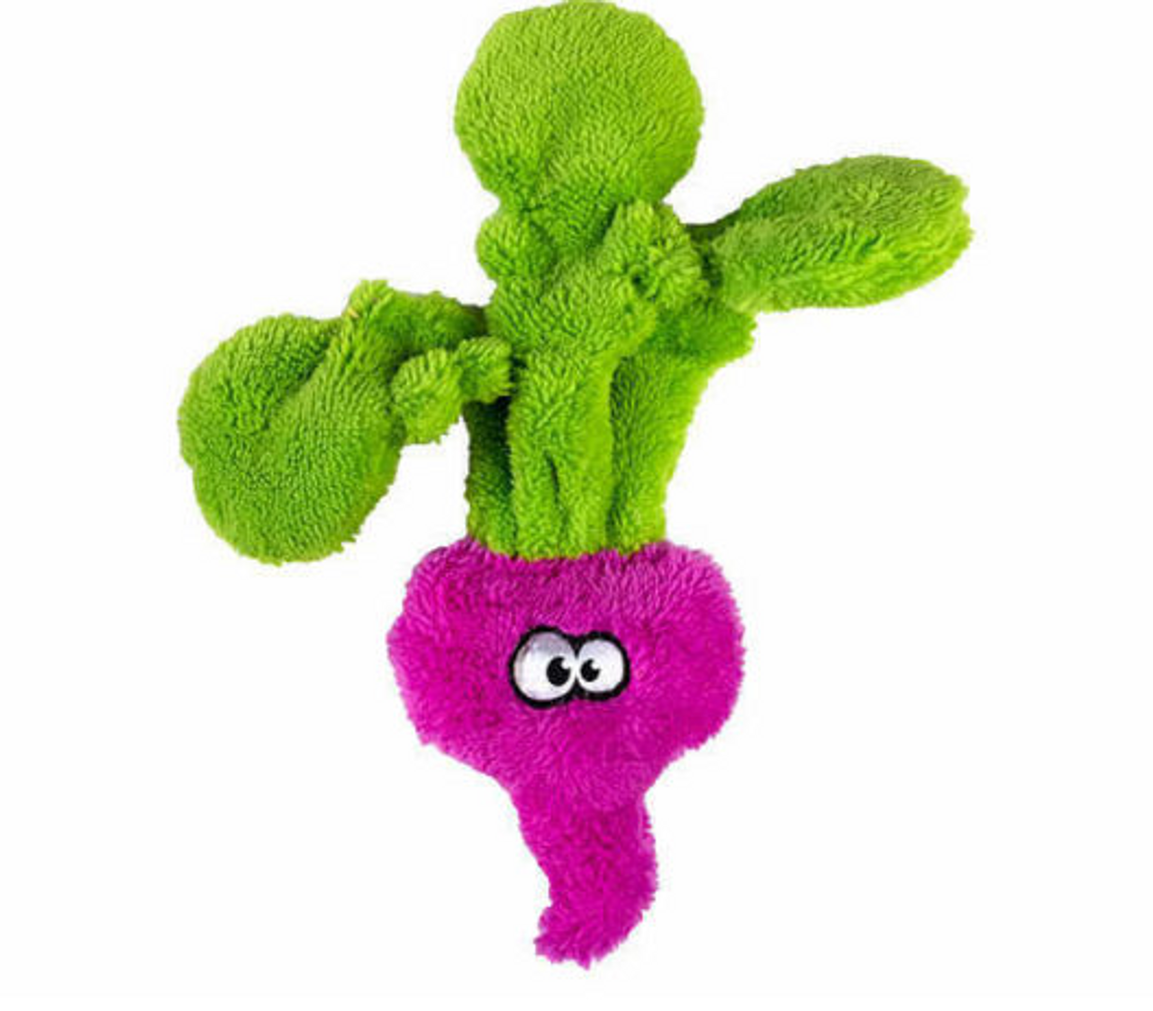 Dog Toy - Cycle Dog Duraplush Radish Fuchsia Green Medium by Homeportonline