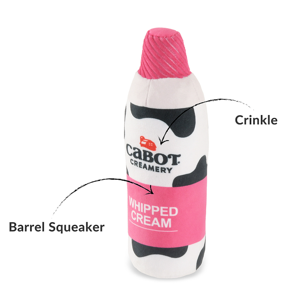 PLAY Cabot Creamery Whipped Cream Squeaky Toy