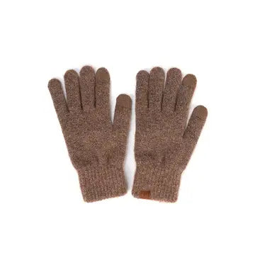 C.C. Heather Plain Knit Gloves