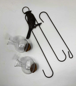 Cardinal Double Hanging Vase Display