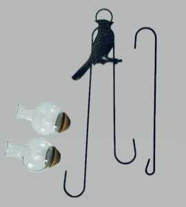 Cardinal Double Hanging Vase Display