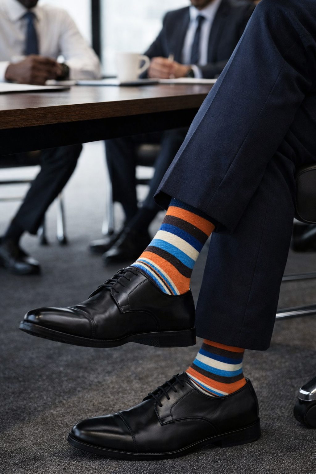 Bandan River Orange Men's Socks
