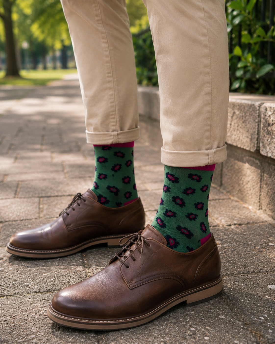 Paisley Green Men’s Socks
