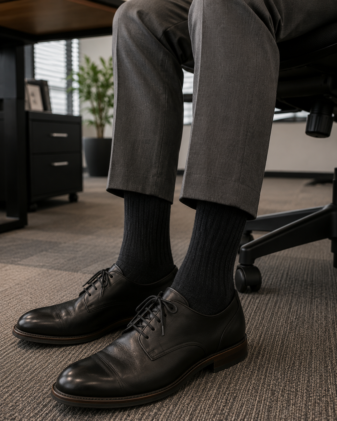 Classic Charcoal Men's Socks