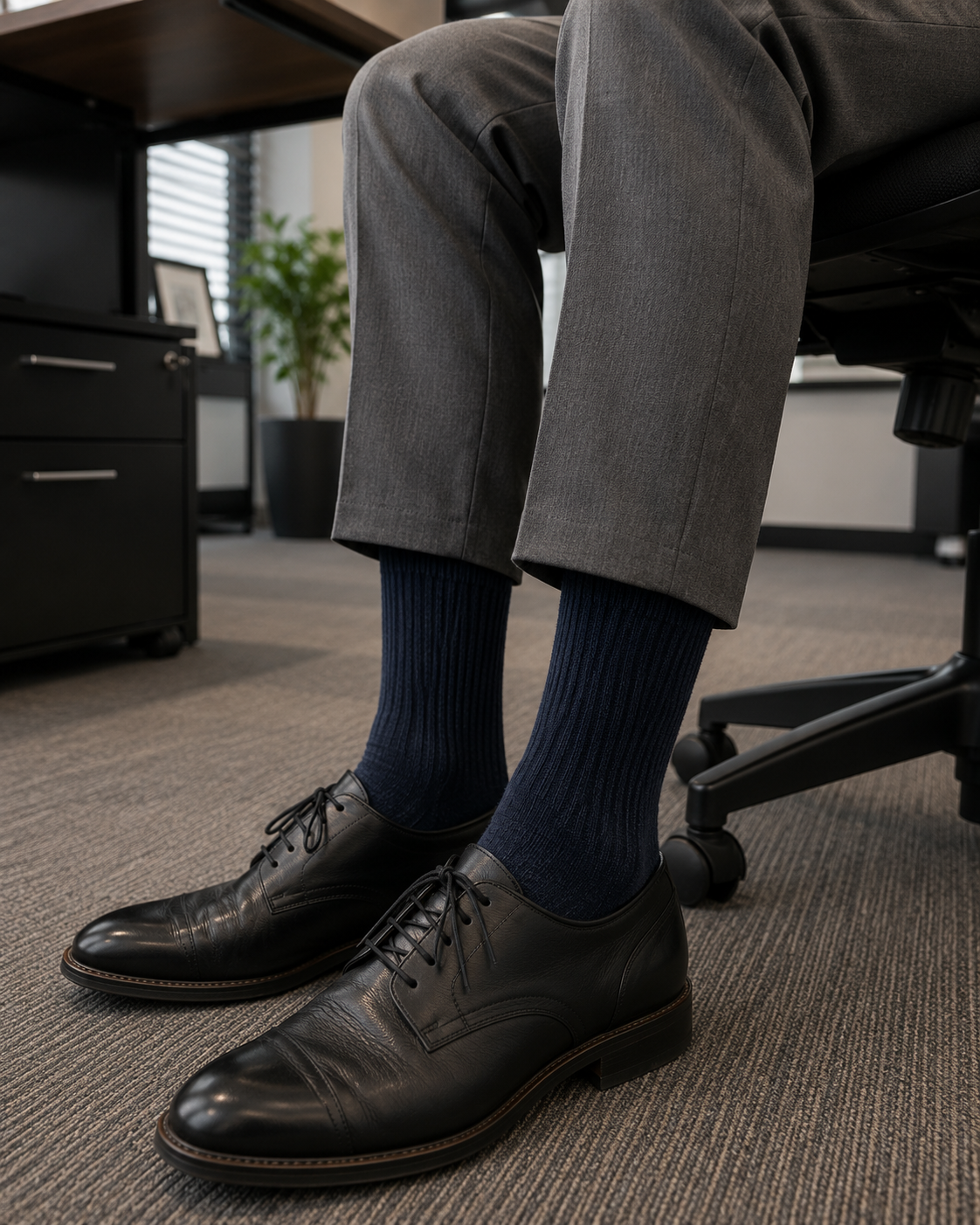 Classic Navy Men's Socks