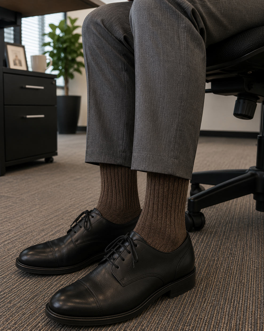 Classic Brown Men's Socks