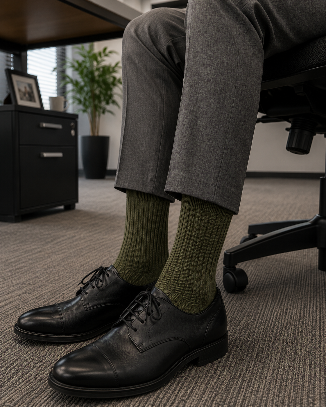 Classic Olive Men's Socks