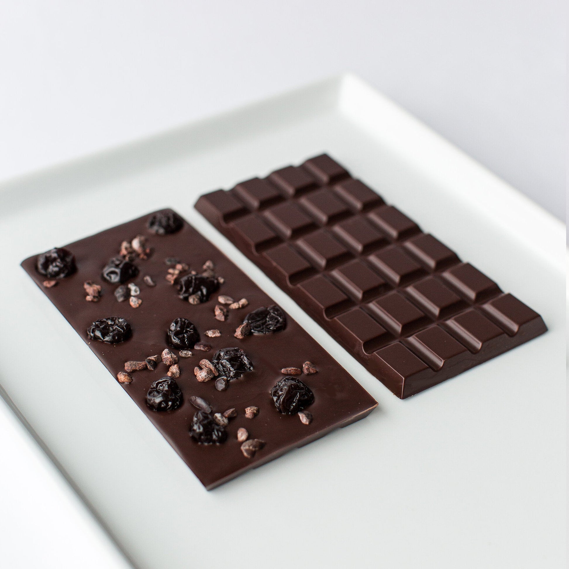 Tart Cherry & Cacao Nib Bar by NU Chocolat