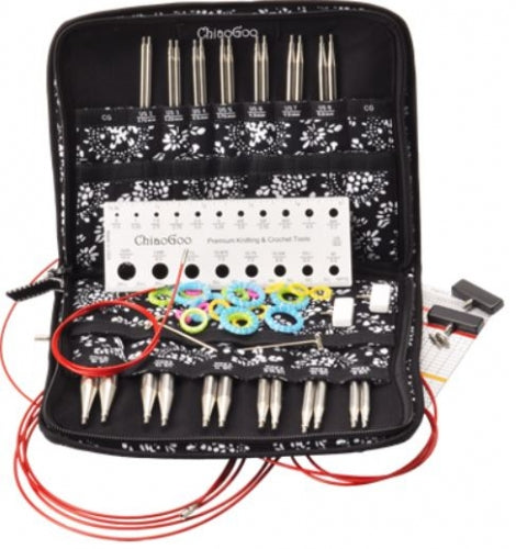 ChiaoGoo TWIST 5" Red Lace Interchangeable Needle Set - Complete