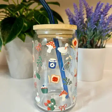 Cottagecore Glass Cup