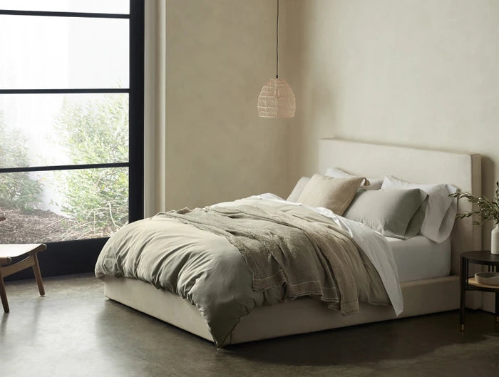 Coyuchi Organic Crinkled Percale™️ Duvet Cover