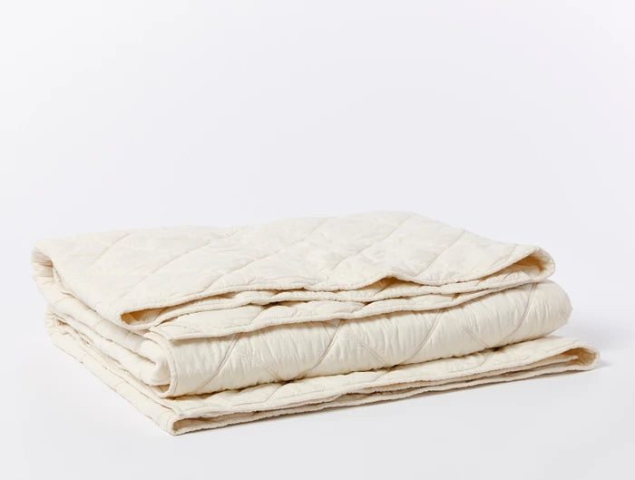 Coyuchi Diamond-Stitched Organic Cotton Comforter