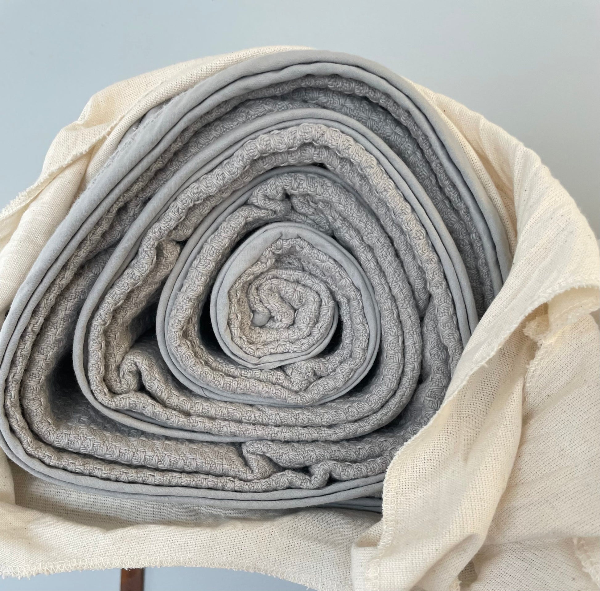 Queen Coyuchi Honeycomb Organic Blanket - Pewter