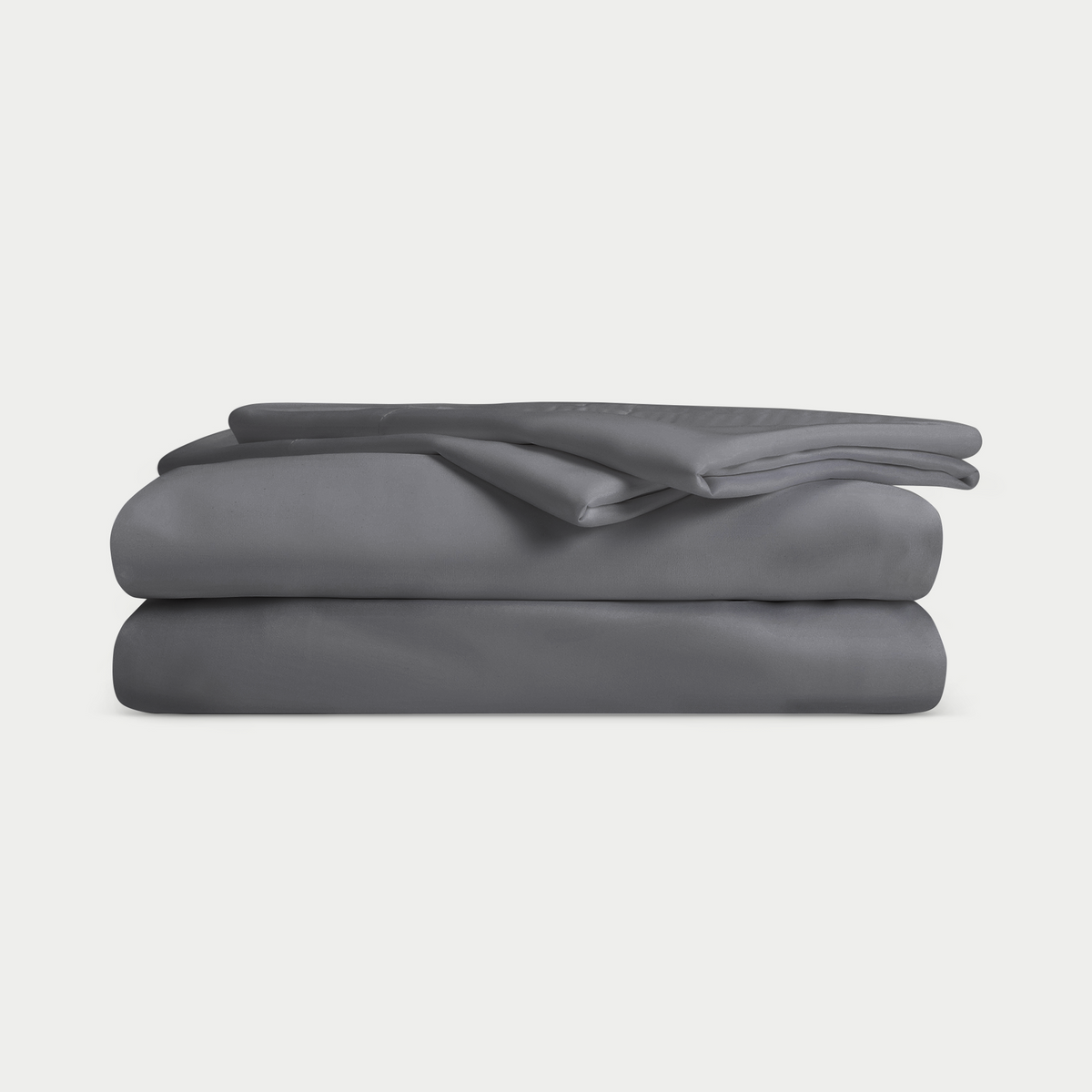 Folded Grey Cozy Earth Bamboo Sheet Set