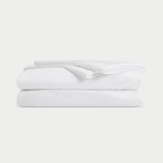 Folded White Cozy Earth Bamboo Sheet Set