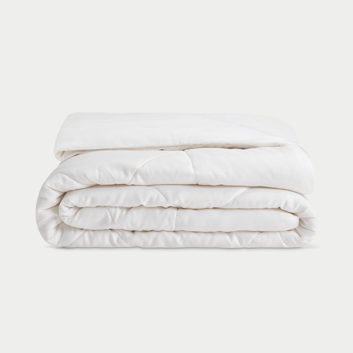 Folded White Cozy Earth Bamboo Comforter