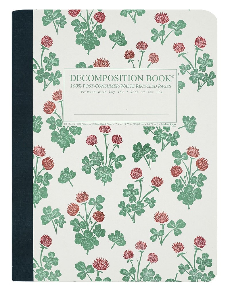 Decomposition Notebook - Crimson Clover by Homeportonline