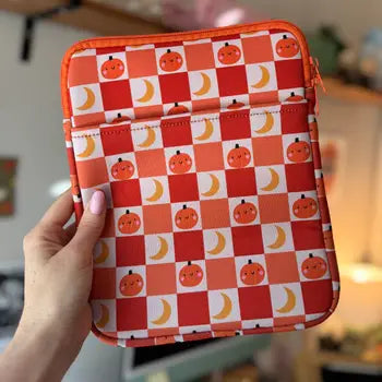 Book & Kindle Pouch, Pocket and Zipper