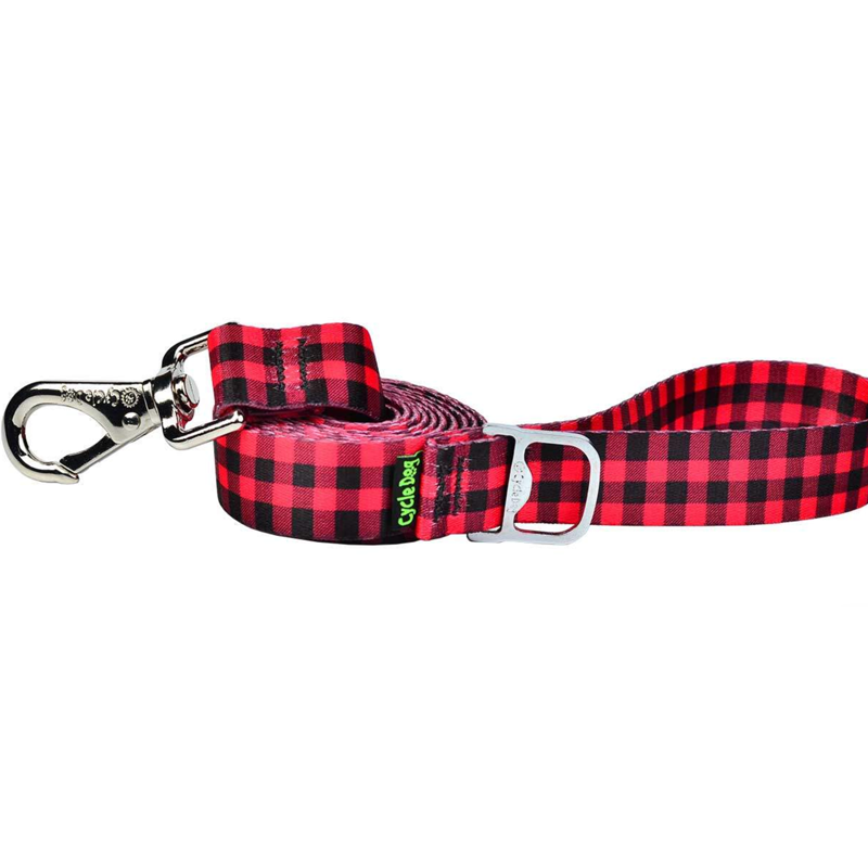 Cycle Dog 6' Red Plaid Leash