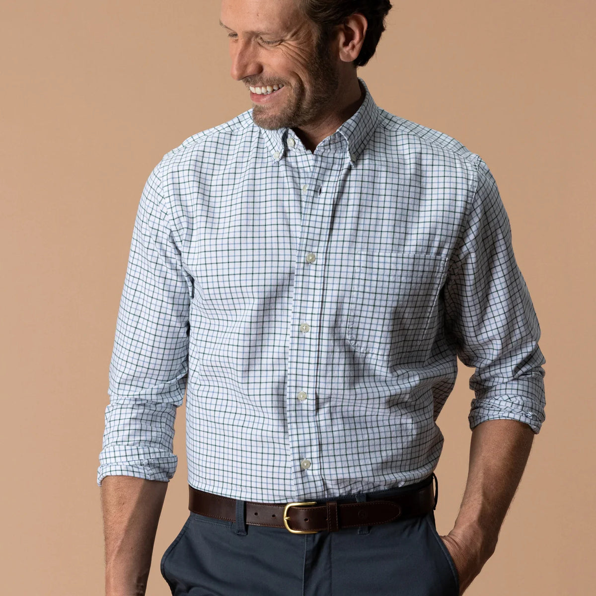 Duck Head Klein Plaid Cotton Oxford Sport Shirt