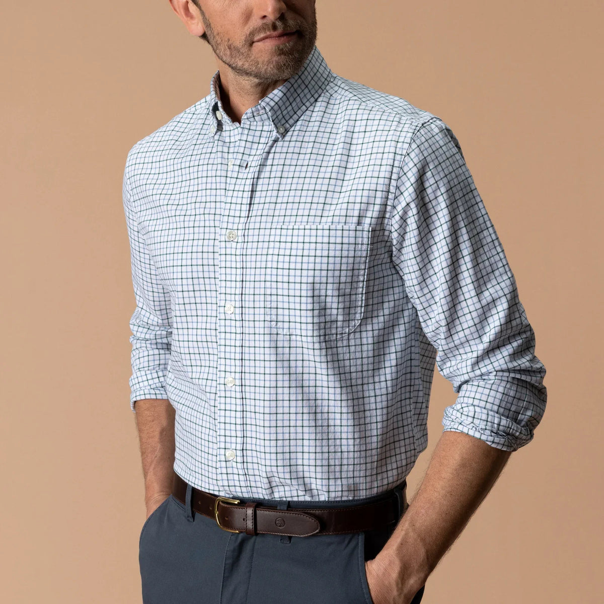 Duck Head Klein Plaid Cotton Oxford Sport Shirt
