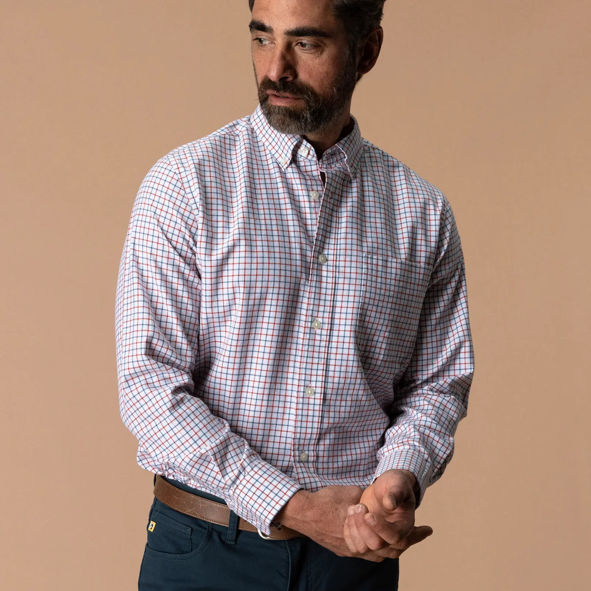 Duck Head Klein Plaid Cotton Oxford Sport Shirt