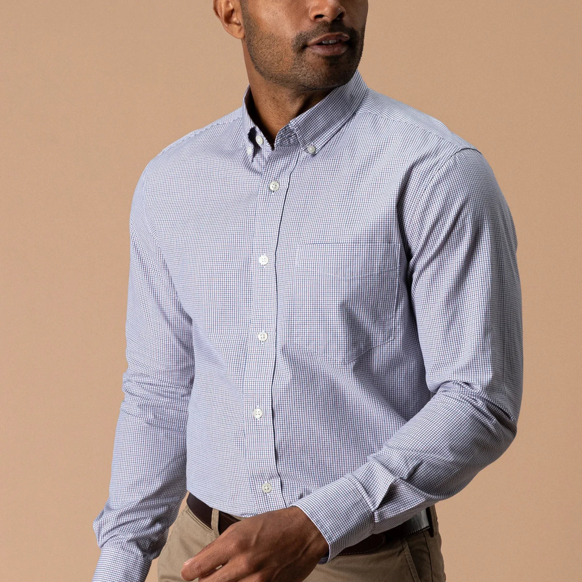 Duck Head Baltic Plaid Cotton Cashmere Poplin Sport Shirt
