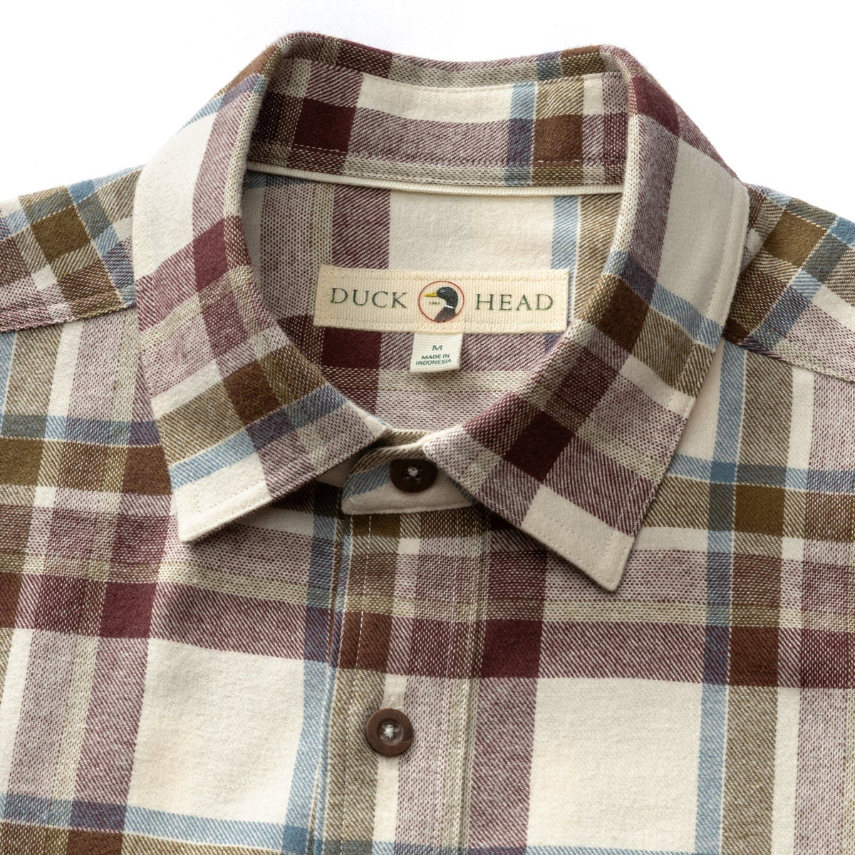 Duck Head Roane Plaid Cotton Flannel Sport Shirt