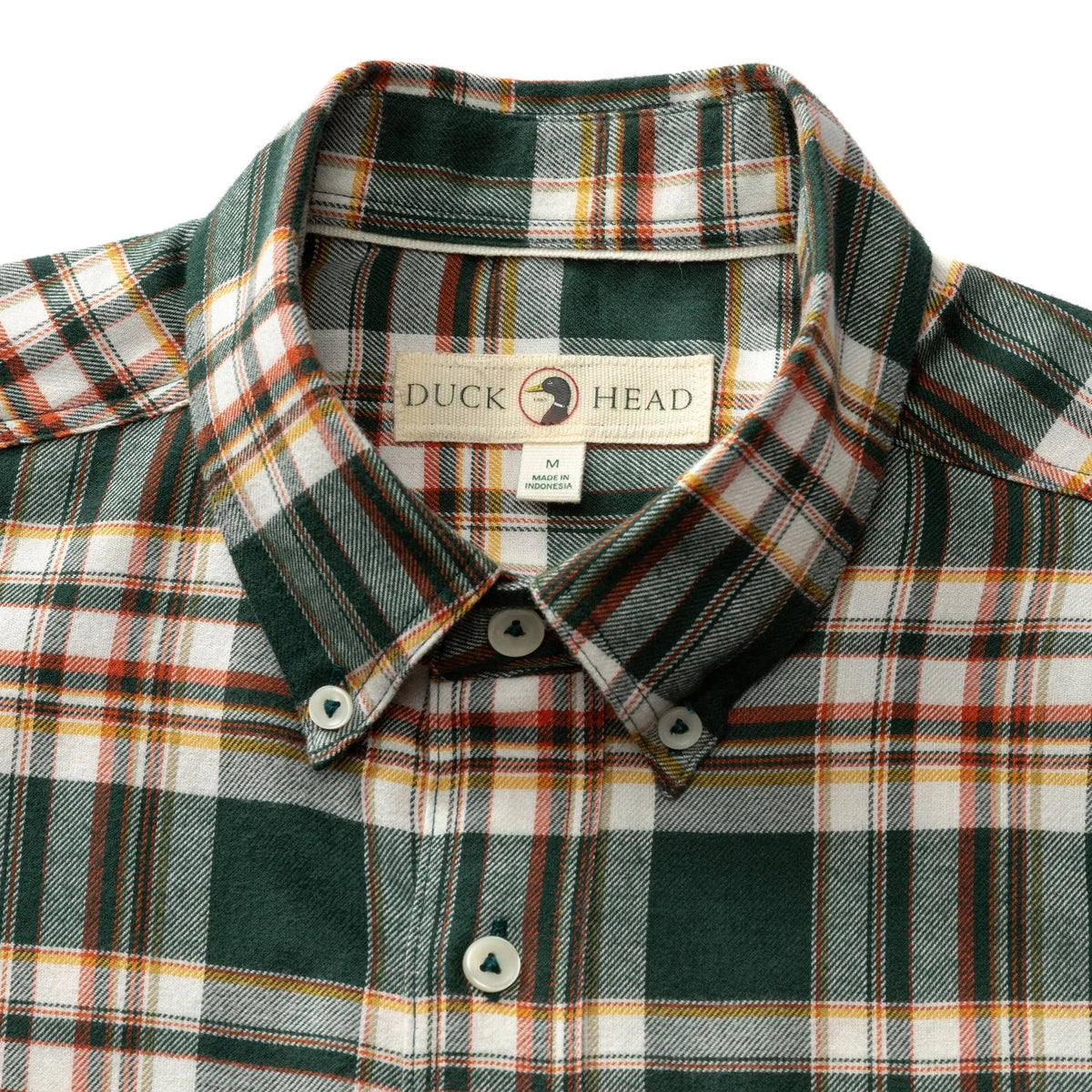 Duck Head Pinewell Plaid Cotton Flannel Sport Shirt