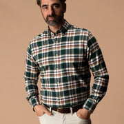 Duck Head Pinewell Plaid Cotton Flannel Sport Shirt