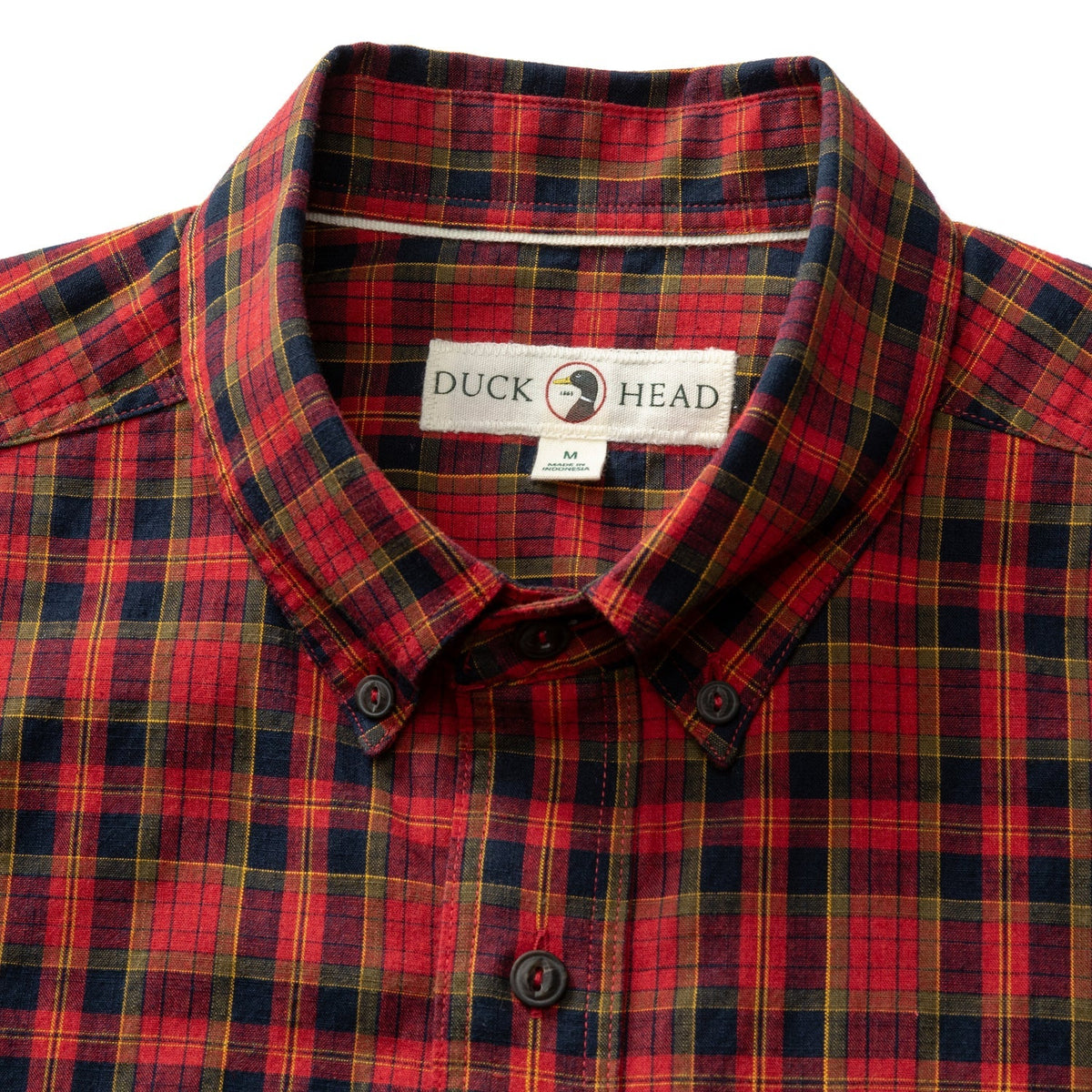 Duck Head Yates Plaid Cotton Slub Sport Shirt