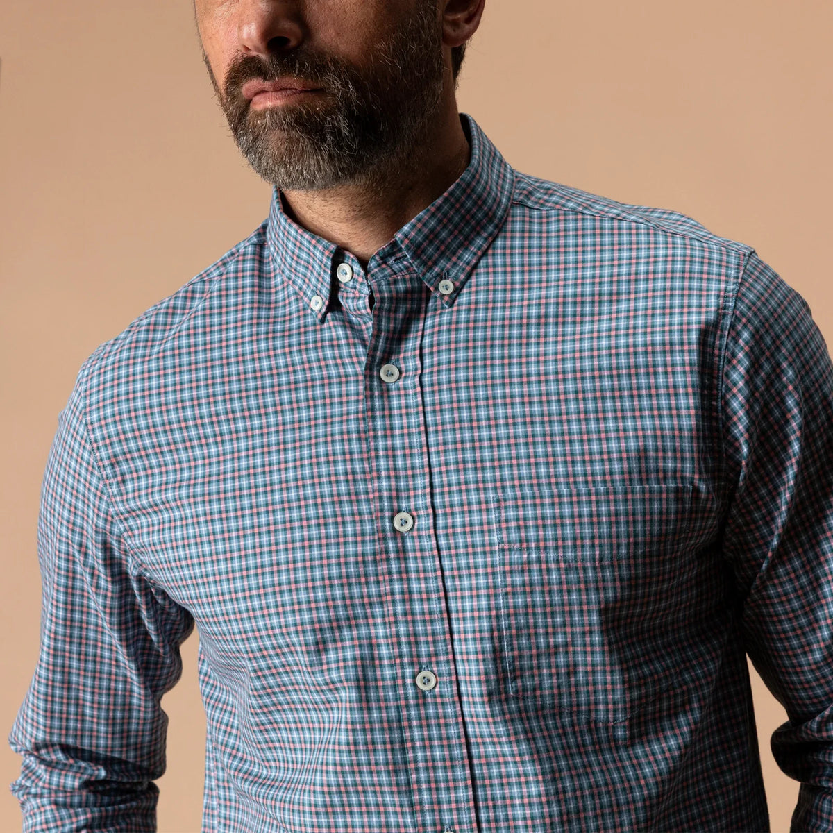 Duck Head Lang Plaid Cotton Twill Joyner Plaid Shirt