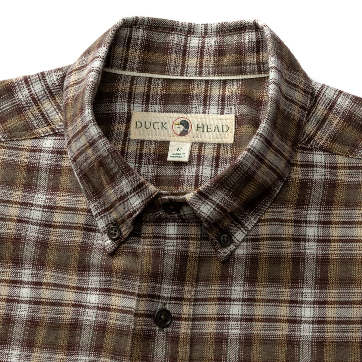Duck Head Merlin Plaid Cotton Flannel Sport Shirt