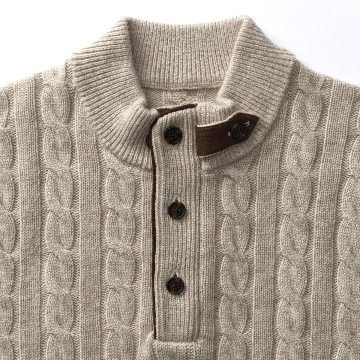 Duck Head Walcott Merino Cable Knit 1/4 Zip Sweater