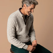 Duck Head Walcott Merino Cable Knit 1/4 Zip Sweater