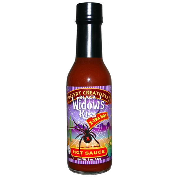 Barbecue Hot Sauce Desert Creatures Black Widows Kiss Xtra Hot by Homeportonline