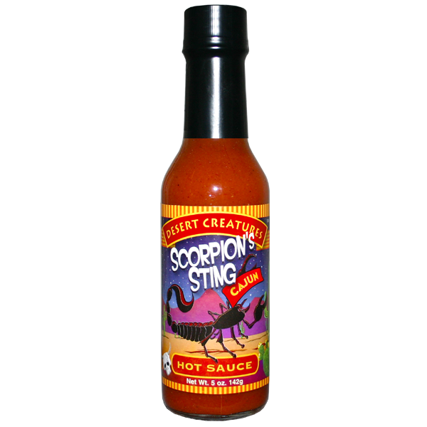 Barbecue Hot Sauce Desert Creatures Scorpion's Sting Cajun by Homeportonline