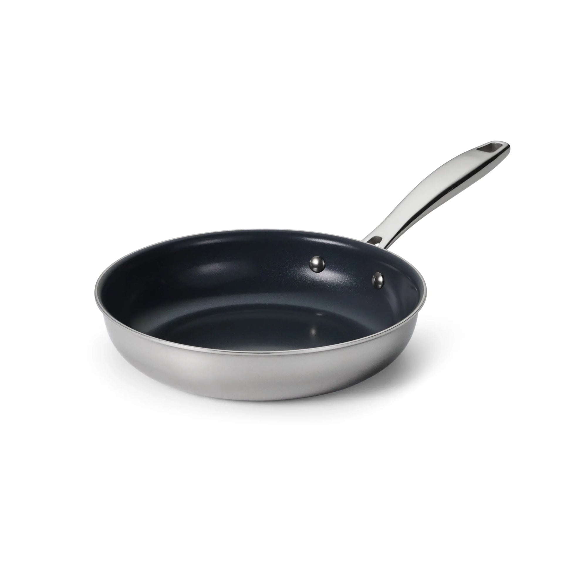 Tri-Ply Clad Stainless Steel Ceramic Nonstick Fry Pan by Kiss the Cook