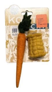 Dharma Dog Karma Cat Wool Vegess 2 Pack Cat Toy