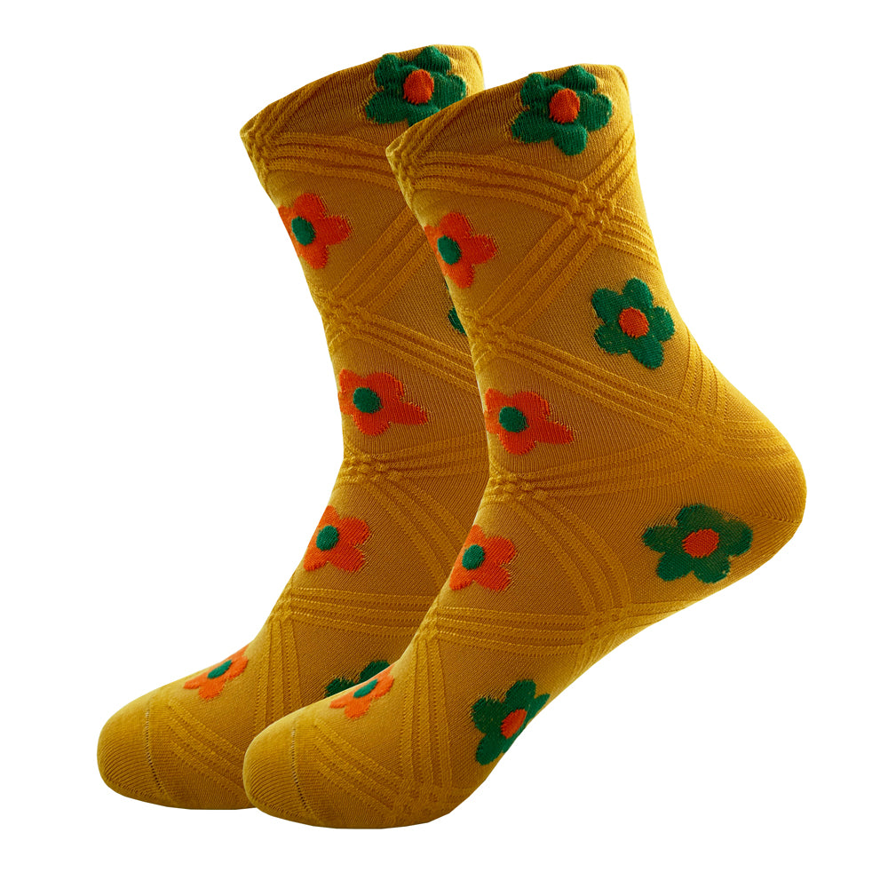 Diamond Meadow Gold Women's Socks