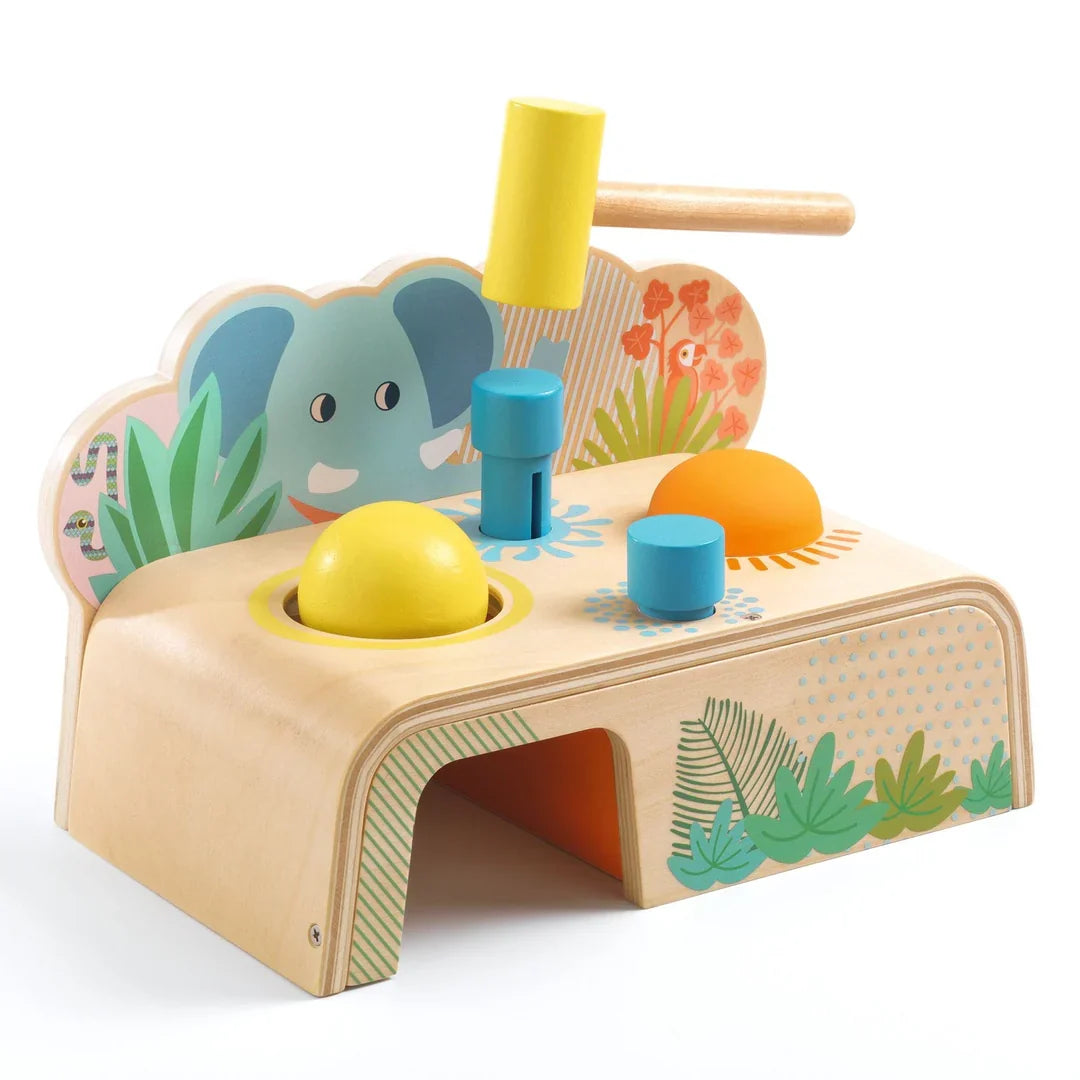 Multi Tap Wooden Hammer Toy