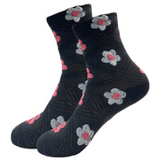 Diamond Meadow Black Women's Socks
