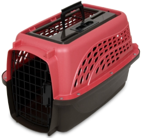 Doskocil 19" Two Door Rose & Coffee Kennel by Pet Food Warehouse