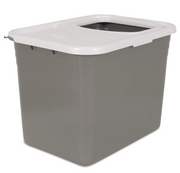 Petmate Top Entry Litter Box Silver by Pet Food Warehouse