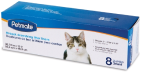 Doskocil 8 count Jumbo Hi Back Litter Pan Liners by Pet Food Warehouse