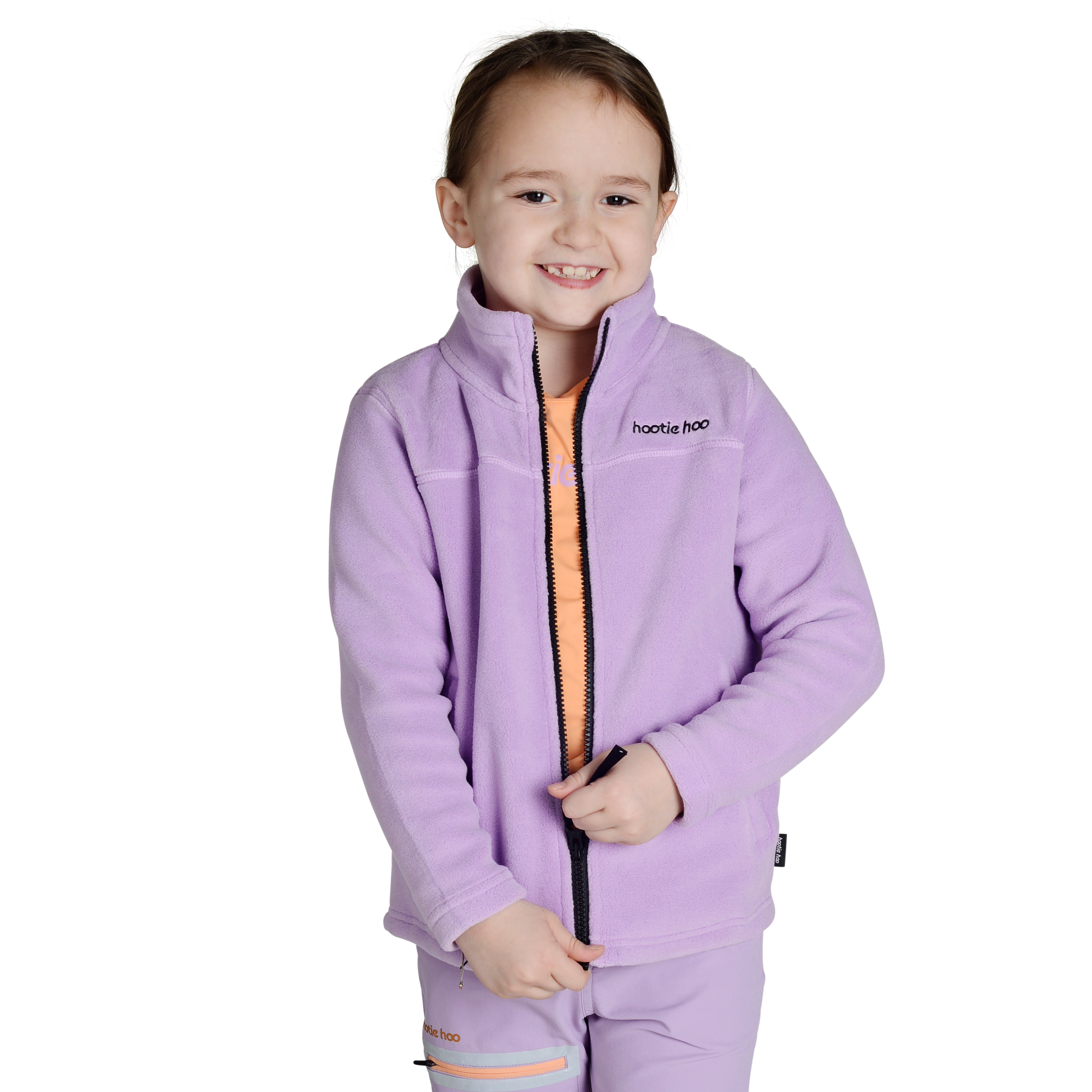 Kids Eyas Fleece Jacket - Lavender by Hootie Hoo