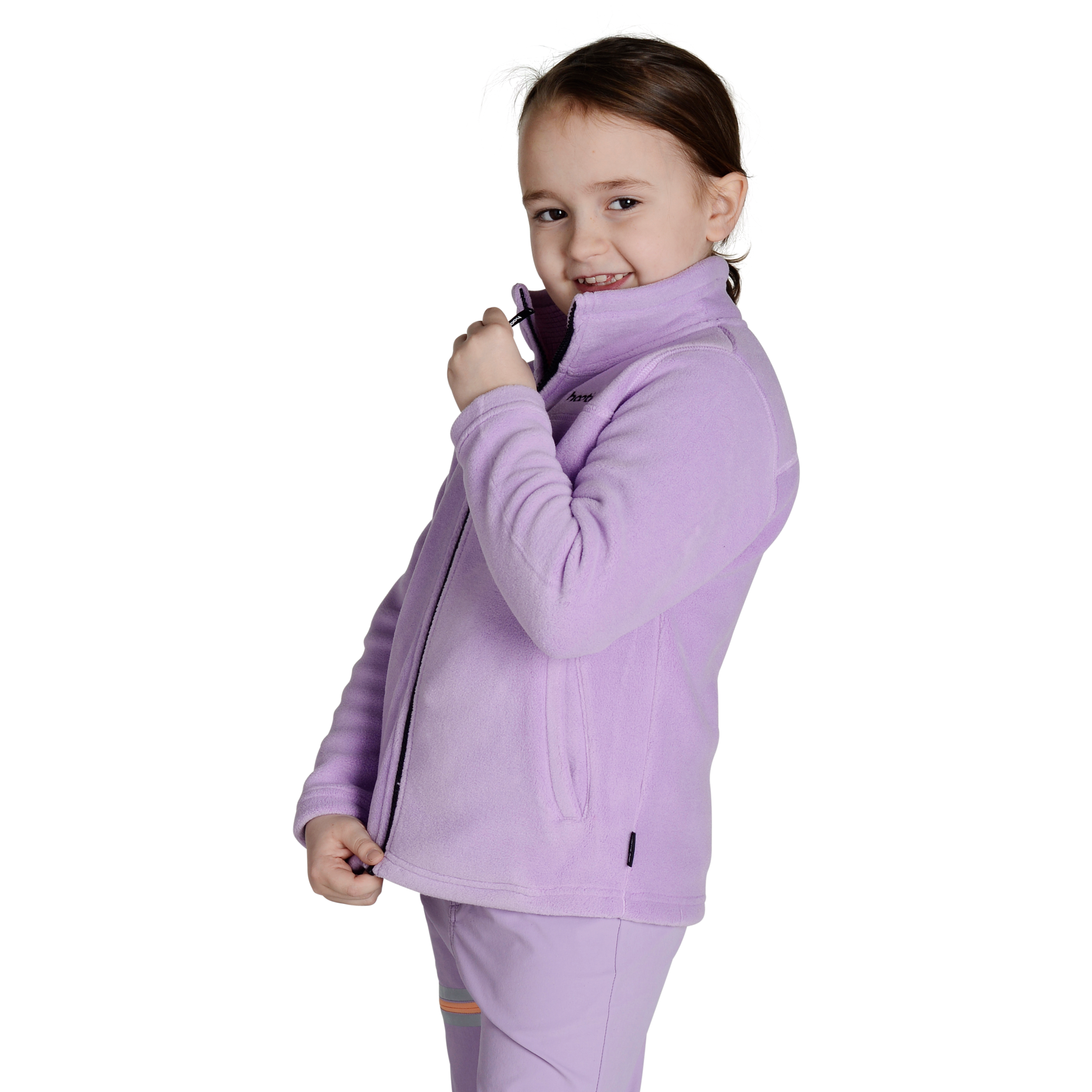 Kids Eyas Fleece Jacket - Lavender by Hootie Hoo