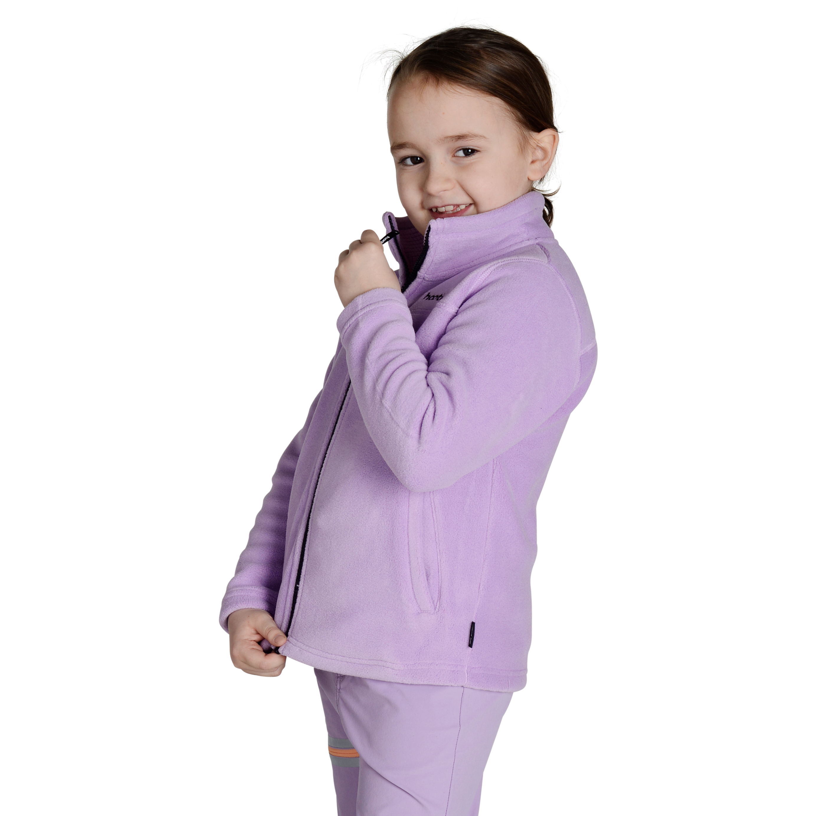 Kids Eyas Fleece Jacket - Lavender by Hootie Hoo